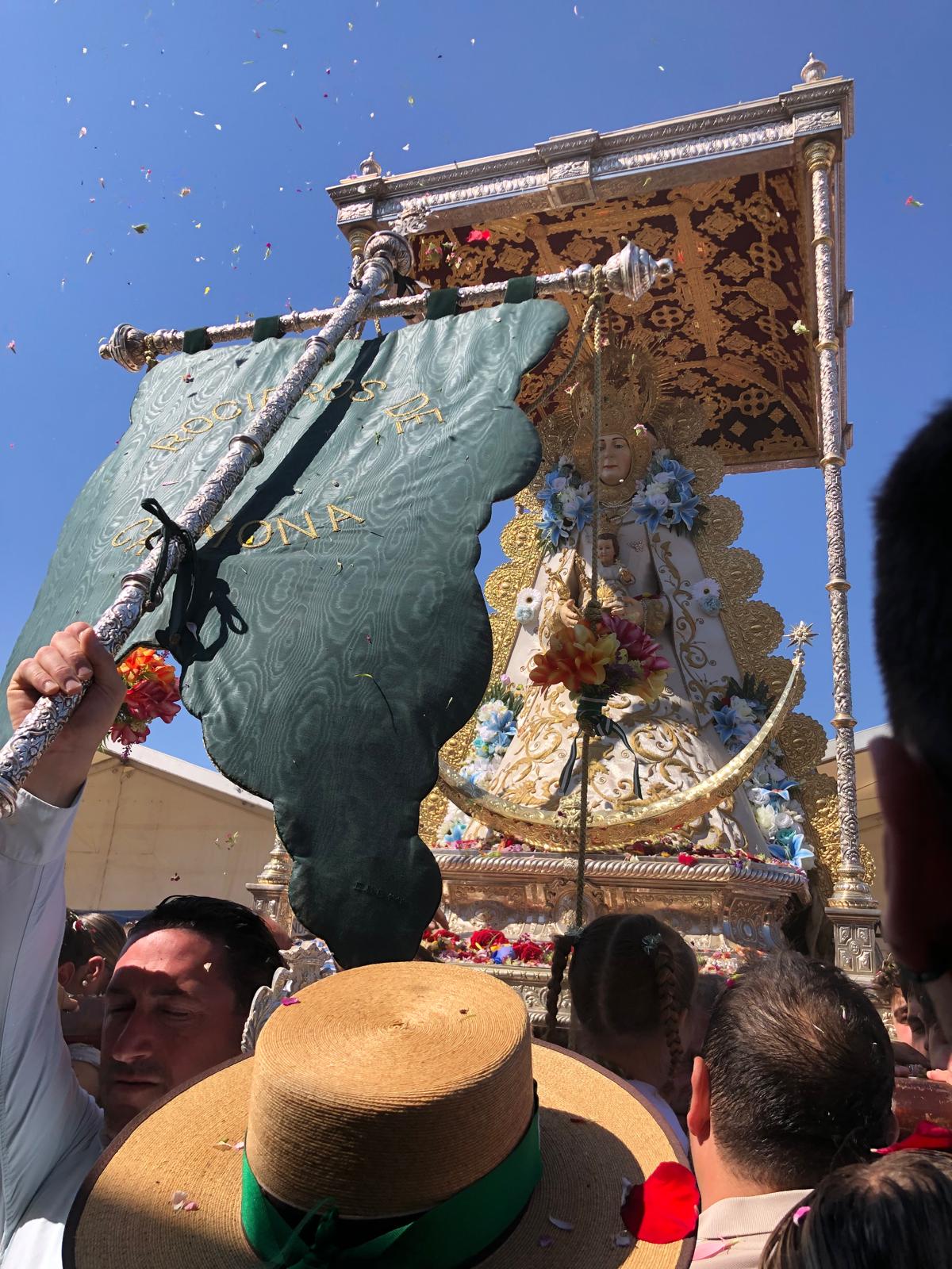 Procesión de la Virgen del Rocío en el lunes de Pentecostés
